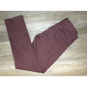 Banana Republic Traveler Jeans 30x30 Blackberry Wine Slim Fit Tapered Pants